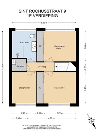 Floorplan - Sint Rochusstraat 9, 6171 WS Stein
